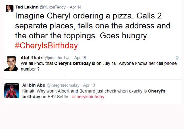 cheryl birthday funny pics