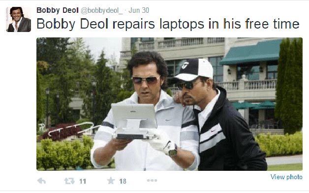 Bobby Deol Tweet-IndiaTV News