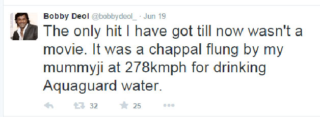 Bobby Deol Tweet-IndiaTV