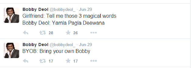 Bobby Deol Tweets-IndiaTV