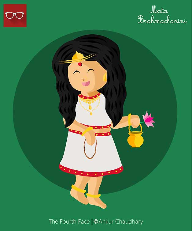 maa brahmacharini cute girl poster