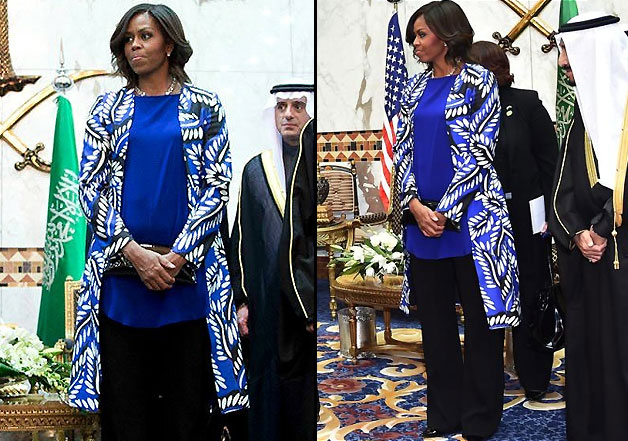 michelle obama saudi dress controversy