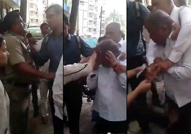 mumbai girl beats old man for clicking pics