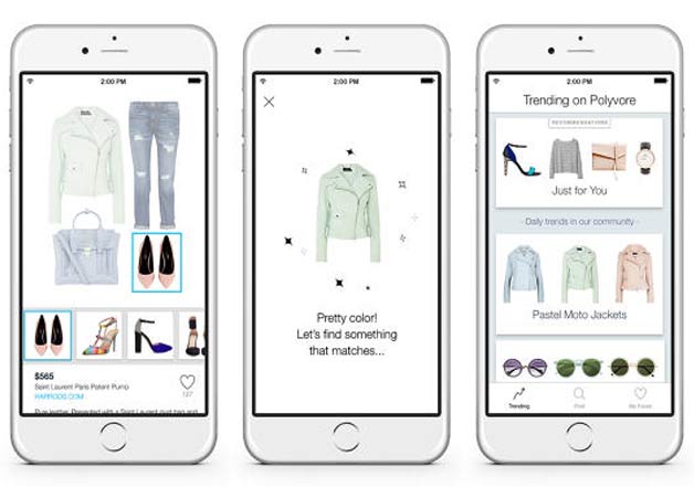polyvore styling app