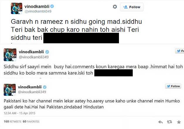 vinod kambli tweets abuses blames friend