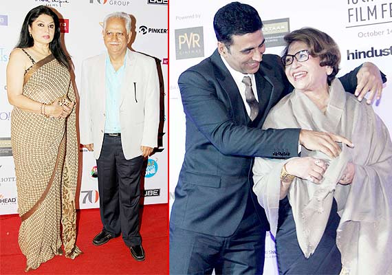 Akshay Kumar and Helen at Mumbai Film Fest 2014 
