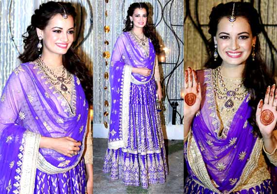 Dia Mirza Sahil Sangha S Lavish Sangeet Ceremony To Tie The Knot Today See Pics