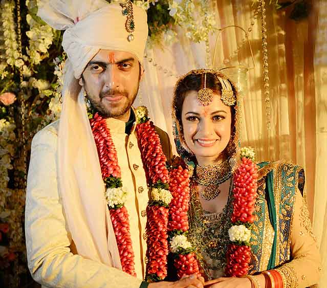 Dia Mirza Sahil Sangha wedding 