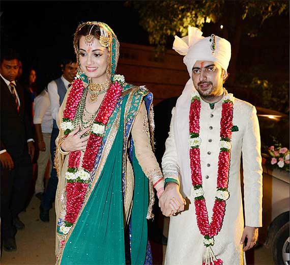 Dia Mirza wedding lehenga 