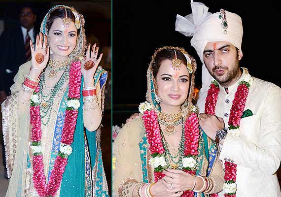 Dia Mirza Sahil Sangha Wedding Album India Tv 5512