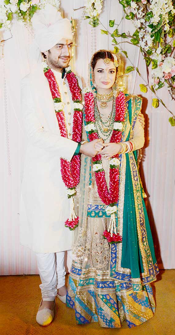Dia Mirza wedding dresses