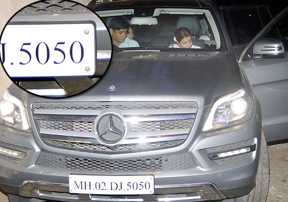 gauri khan aishwarya rai same car number plate