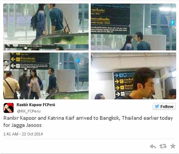 Ranbir Katrina caught in Thailand