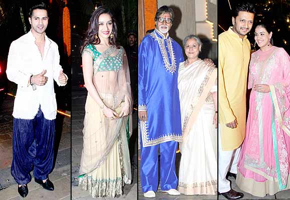 Star Studded Diwali Party At Amitabh Bachchan, Aamir Khan, And Anil ...