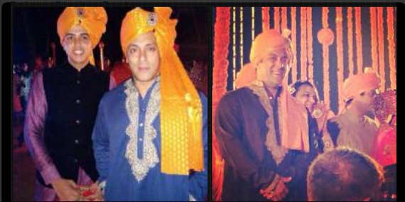 Salman Khan at Pulkit Samrat wedding