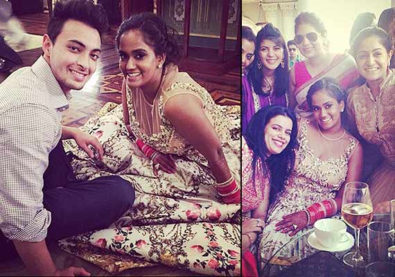 arpita khan dress wedding functions