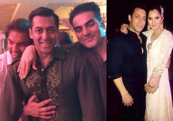 salman khan family at arpita khan wedding 