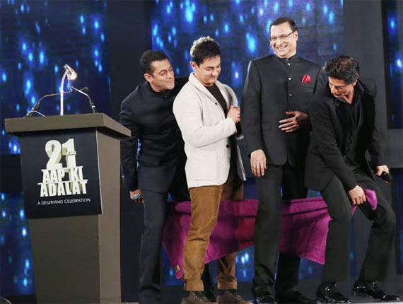 Aamir Salman Shah Rukh at Aap Ki Adalat