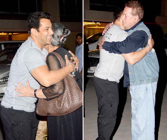 salman han hugging his mother and father