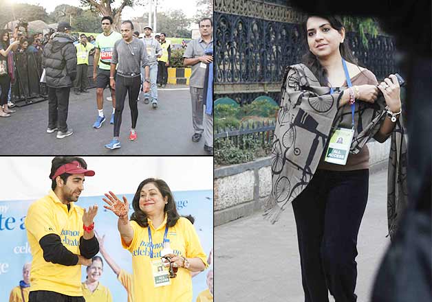 john abraham wife mumbai marathon pics