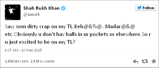 Shah Rukh Khan Twitter