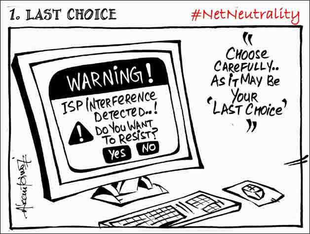 aseem trivedi net neutrality cartoon 