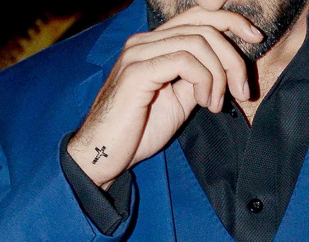 Ranbir Kapoor gets inked for Katrina Kaif by new tattoo of cross sign