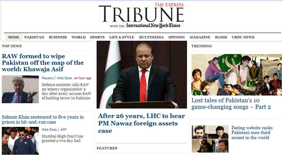 Salman Khan in The Tribune