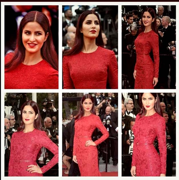 Katrina Kaif red Cannes look