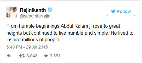 rajnikanth abdul kalam