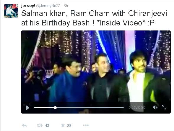 salman khan chiranjeevi birthday