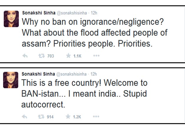 sonakshi sinha tweet on meat ban