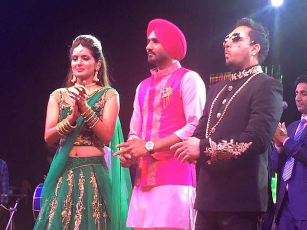 Harbhajan Singh Geeta Basra Sangeet ceremony