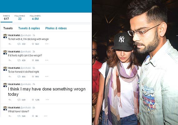 Virat tweets about his relationship with Anushka (see pics)