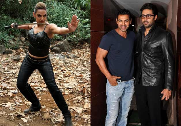 John Abraham and Abhishek Bachchan wish Esha Deol for MTV Roadies X2