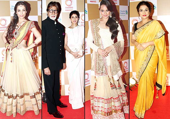 Big B, Maliaka, Sonakshi dazzle at the red carpet of Swades Foundation (see pics)