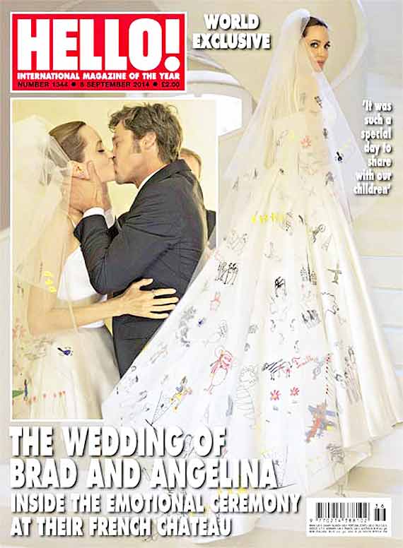 Angelina-Brad wedding in Hello magazine