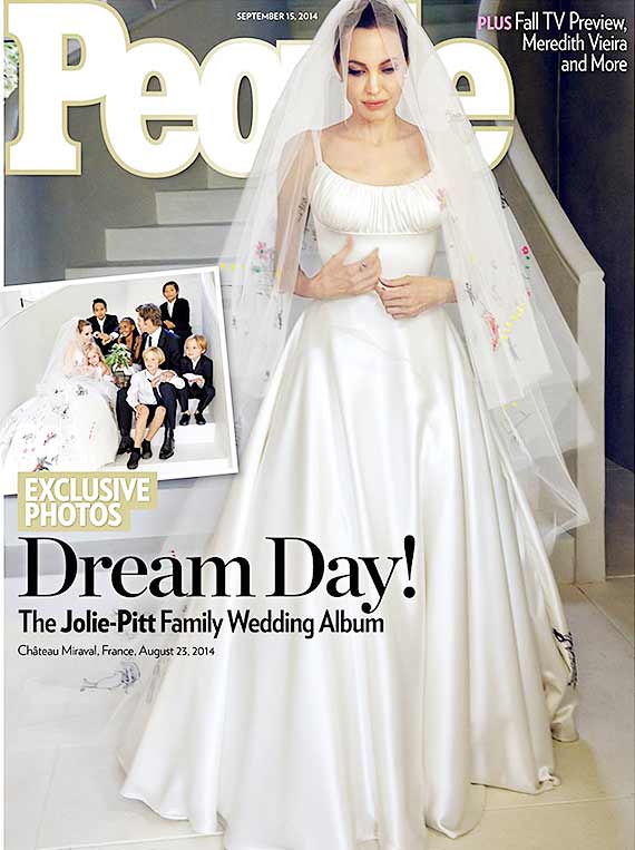 Angelina Jolie wedding on People magazine 