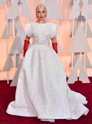 Lady Gaga at Oscars 2015