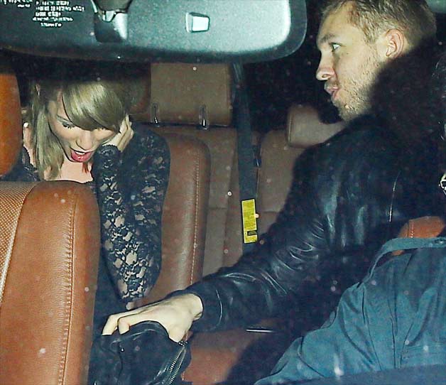 Taylor Swift with beau Calvin Harris