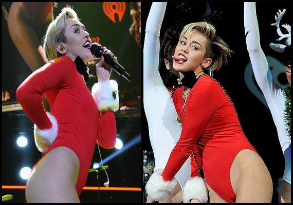 Miley Cyrus Strips Twerks Again At The Jingle Ball View Pics 9256