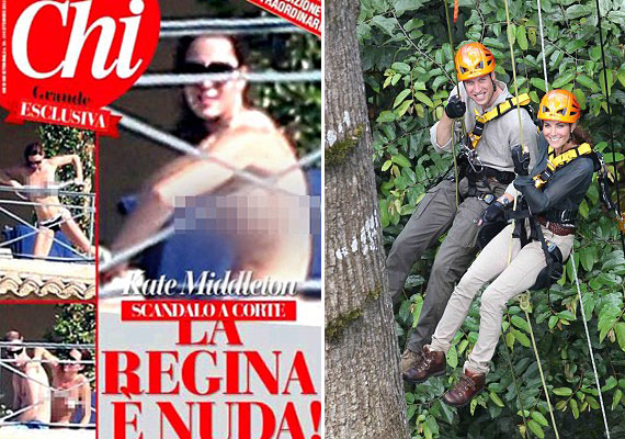 200 pics of Duchess Kate taken, Italian magazine to publish 50 photos today, headlined The Queen Is Naked