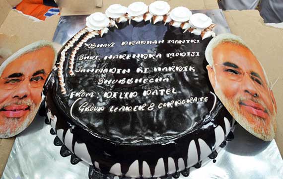 Modibirthday 8 Unseen Birthday Cakes For Pm Narendra Modi Lifestyle News India Tv
