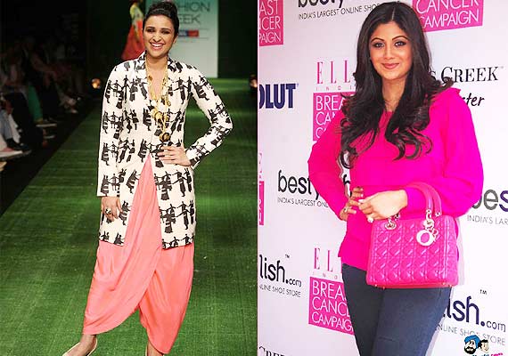 Indian actresses wear pink to support breast cancer awareness