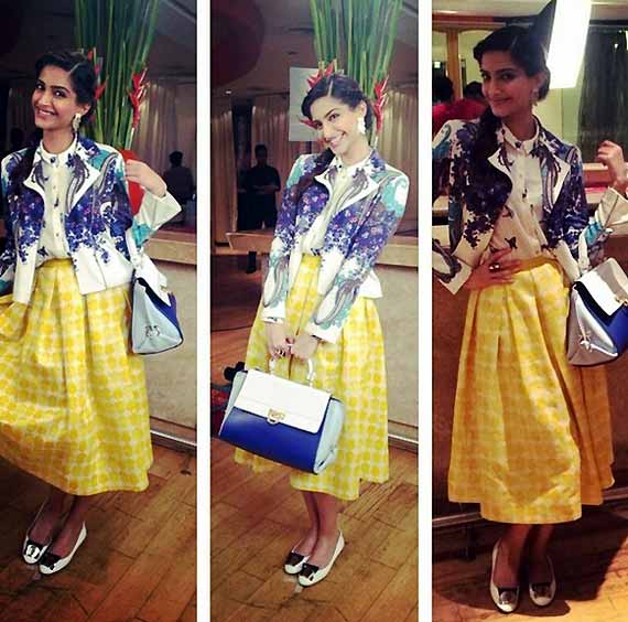 sonam kapoor in skirt