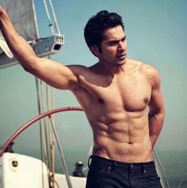 Varun Dhawan bare body