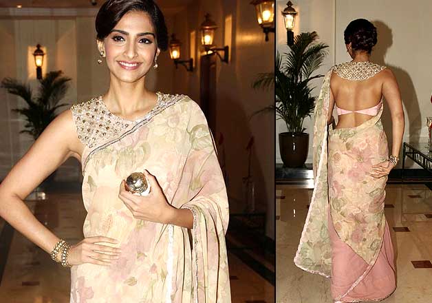 sonam kapoor hot saree pics