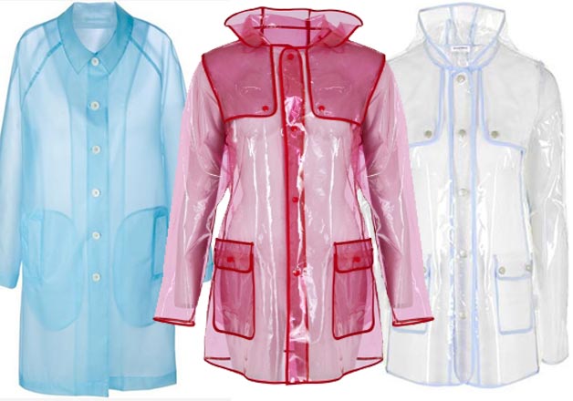 trendy raincoat