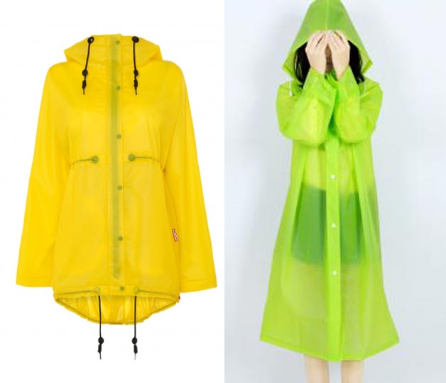 trendy raincoat