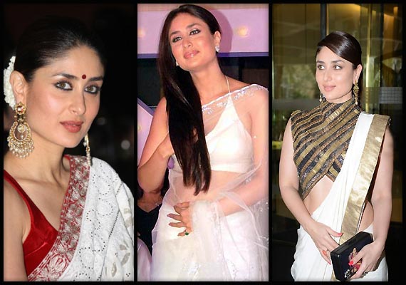 Kareena Kapoor S Love For White Sarees… Check Out Her Hot Pics